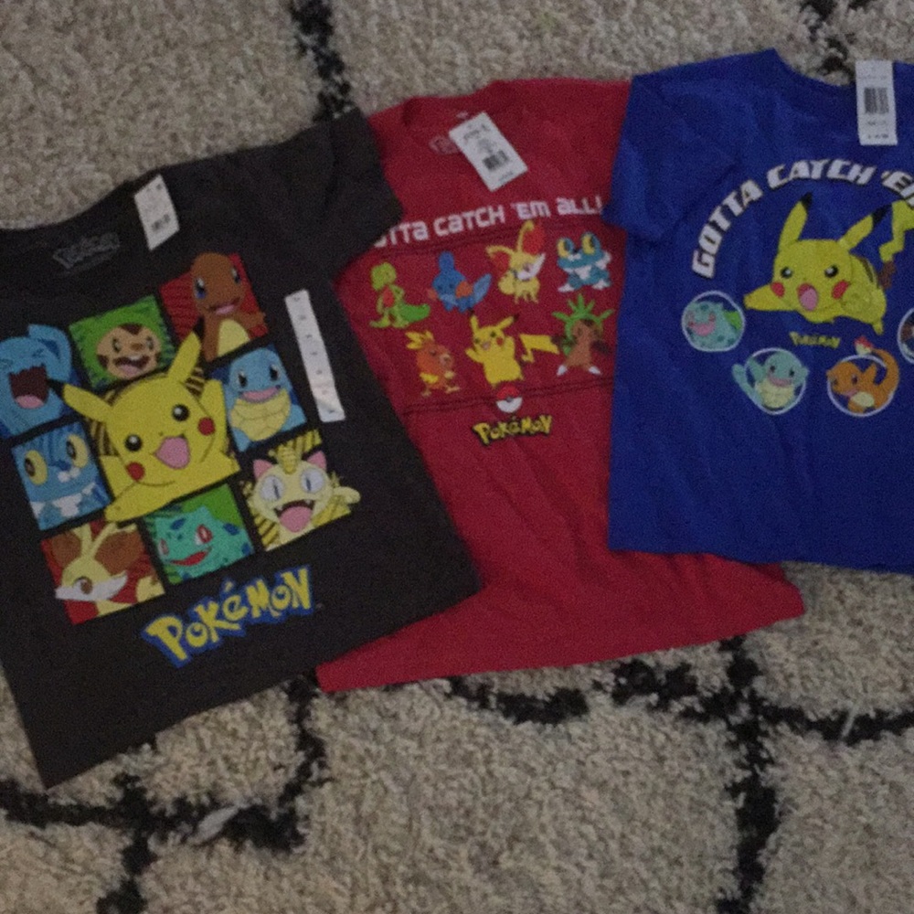 NWT bundle of Pokémon little boys t-shirts